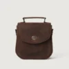 The Sandra | Vintage Distressed Brown Leather Saddle Bag