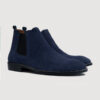 Clarkson Chelsea | Suede-Blue Leather Boots