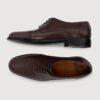 Dirk Brogues Derby | Maroon Leather Shoes - Image 3