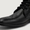 Duster Brogues | Black Leather Derby Boots - Image 5