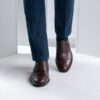 Professor Oxford | Burnished Brown Leather Shoes - Image 7