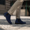 Clarkson Chelsea | Suede-Blue Leather Boots - Image 7