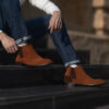 Clarkson Chelsea | Suede-Brown Leather Boots - Image 9