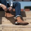 Duster Brogues | Nubuck-Brown Leather Derby Boots - Image 9