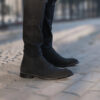 Clarkson Chelsea | Suede-Black Leather Boots - Image 10