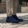 Clarkson Chelsea | Suede-Blue Leather Boots - Image 10