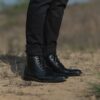 Duster Brogues | Black Leather Derby Boots - Image 10