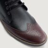 Duster Brogues | Maroon Leather Derby Boots - Image 4